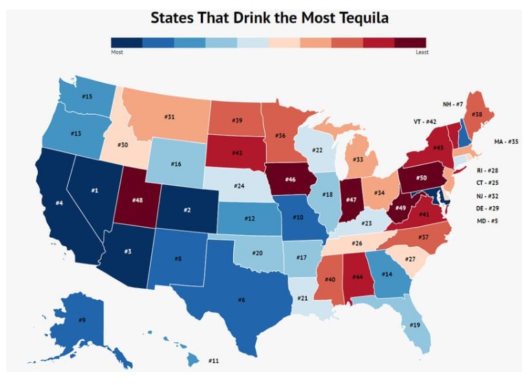 It's National Tequila Day! Here's How We Rate In Tequila Consumption ...